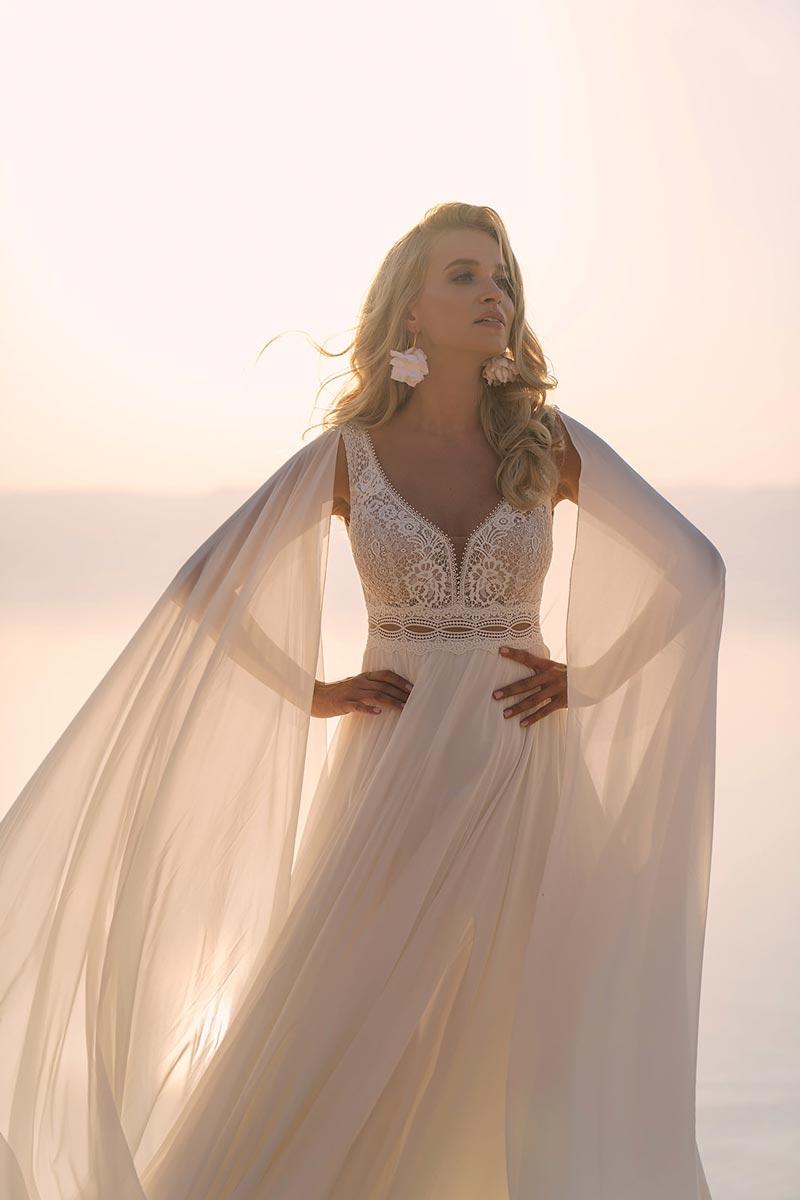 Dama Couture Brautkleid Athena vorne "Dein Traum-Brautkleid für den schönsten Tag im Leben"
