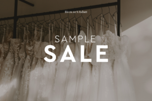 Beige Braun Weiss Modern Verkauf Sale Instagram Post1 "Brautkleider & Trauringe für eine unvergessliche Hochzeit"